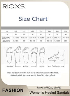 RIOXS Women's Chunky Block Heels with Anti-slip Outsole, Open-toe Ankle Strap 8cm Heeled Sandals, Suitable for Parties, Weddings, Daily Wear and Various Occasions, Perfect for Elevating Style and Confidence  - Image 3