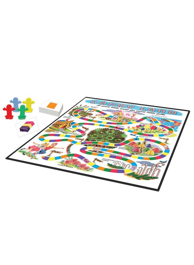 Winning Moves أرض الحلوى مع فن ريترو من وينينغ موفز جيمز الولايات المتحدة الأمريكية، النسخة الكلاسيكية التي تحتفل بأكثر من 70 عامًا، لعبة صغيرة حلوة للأطفال الصغار، لعبة طقوس العبور لـ 2-4 لاعبين، أعمار 3 سنوات فما فوق (1189) - Image 2