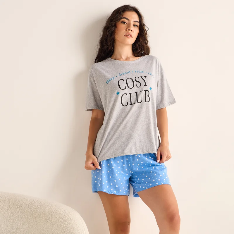 Splash FAV Printed Shorts Set