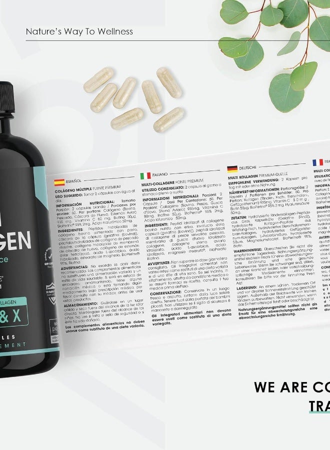 ALPHA01 Multi Collagen Complex 935 mg – Supports Skin, Hair, Nails & Joint Health, Made in UK, 120 Capsules - Image 3