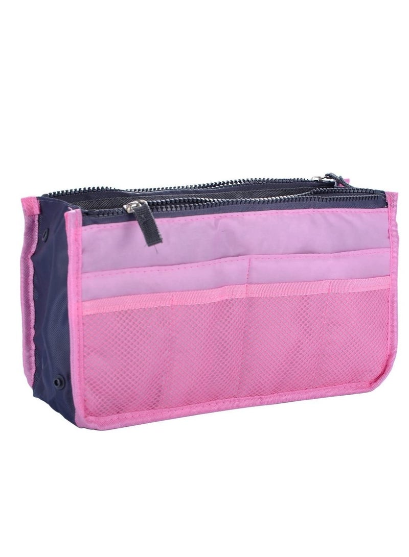حقيبة يد لتنظيم مستحضرات التجميل وردي - Image 1
