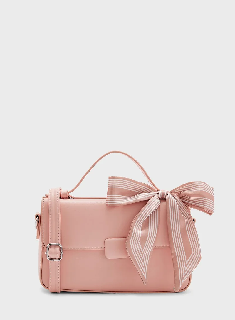 ELLA Scarf Detail Satchel Bag