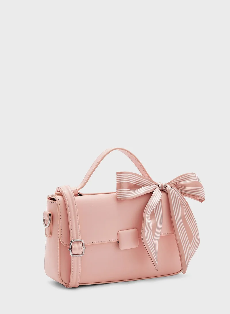 ELLA Scarf Detail Satchel Bag