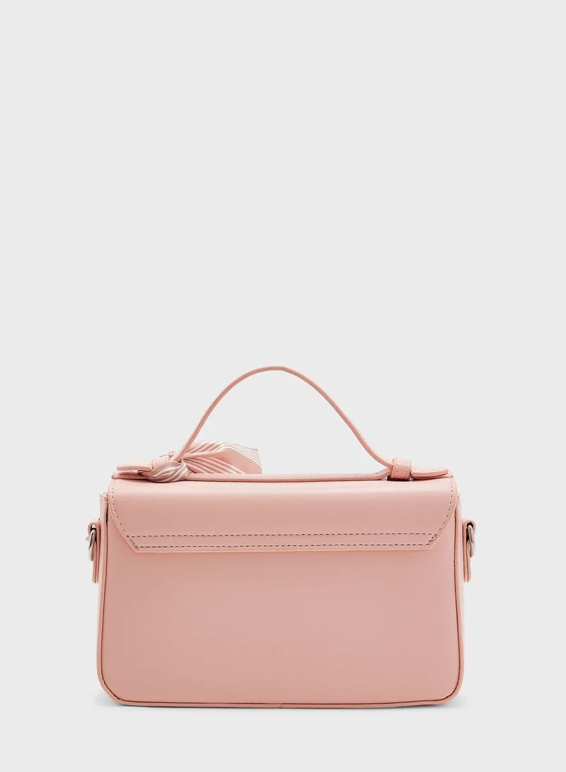 ELLA Scarf Detail Satchel Bag