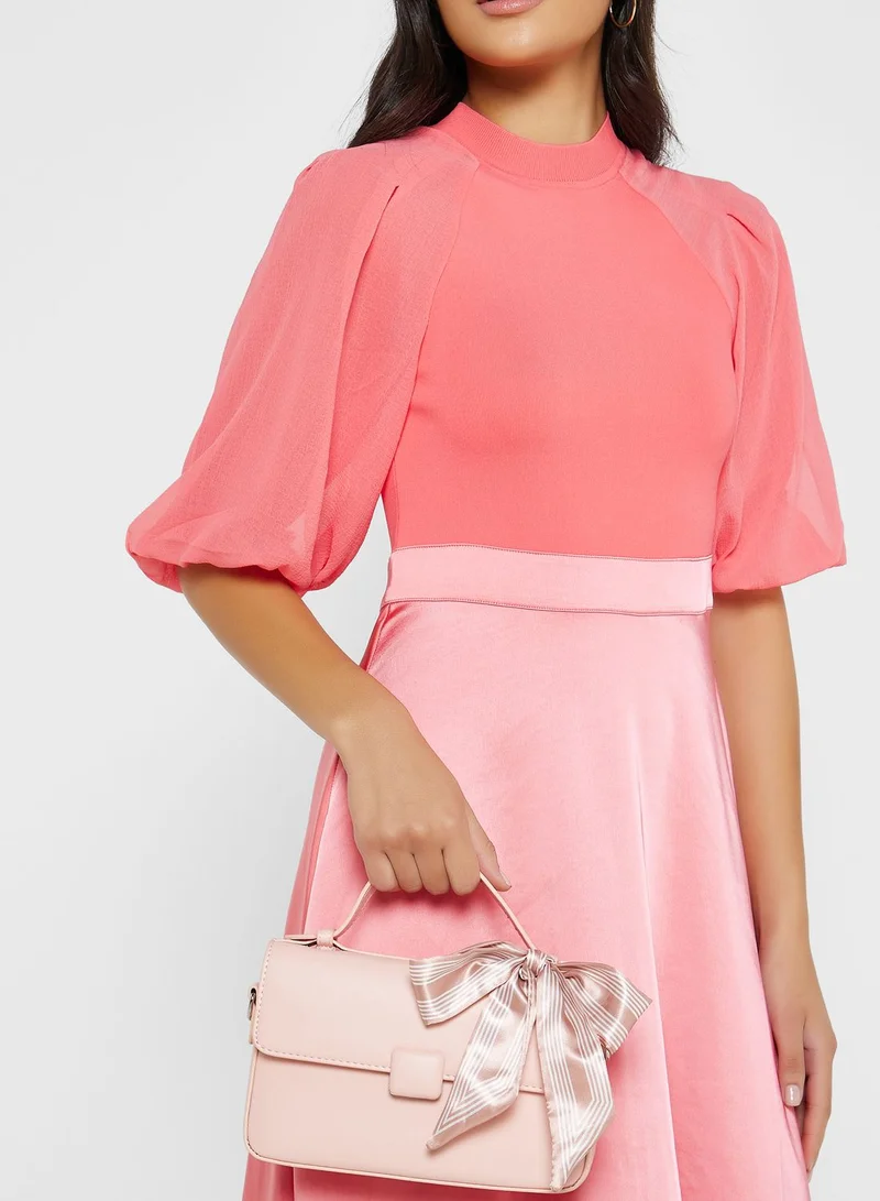 ELLA Scarf Detail Satchel Bag