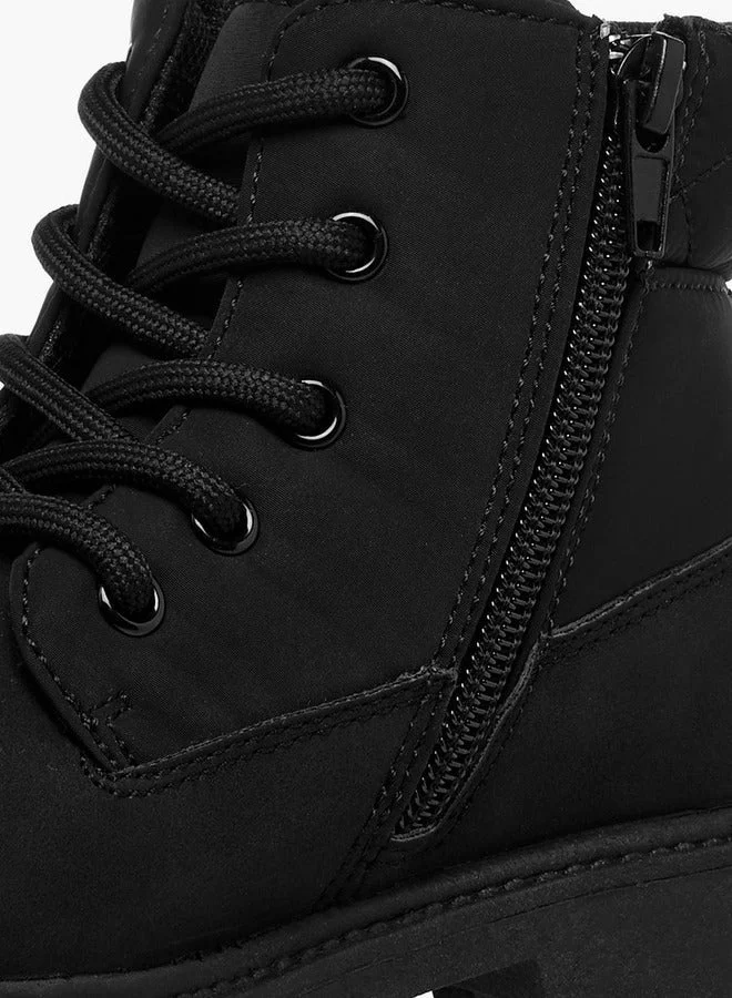 Lee Cooper Boys' Solid Ankle Boots with Zip Closure