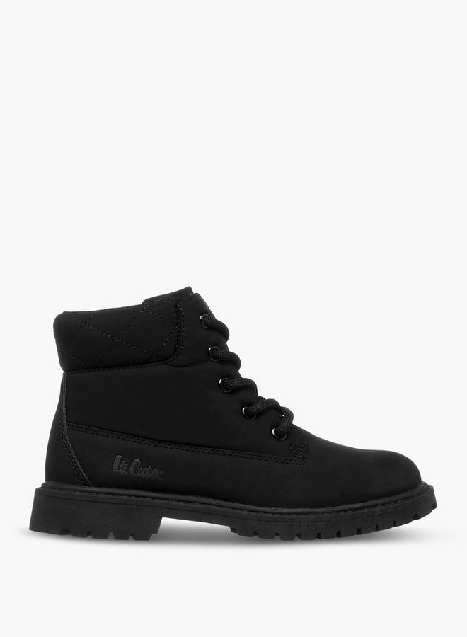 Lee Cooper Boys' Solid Ankle Boots with Zip Closure - Image 4