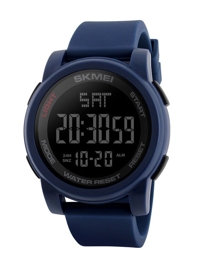 SKMEI 1257 Original Digital Silicone Watch WT-SK-1257-BL - 50 mm Blue - Image 1