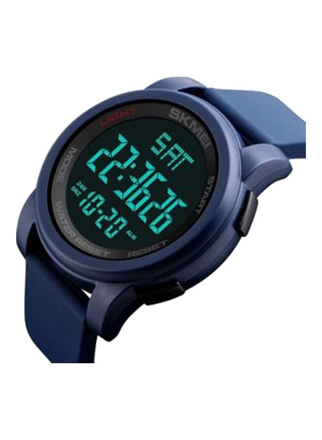 SKMEI 1257 Original Digital Silicone Watch WT-SK-1257-BL - 50 mm Blue - Image 3