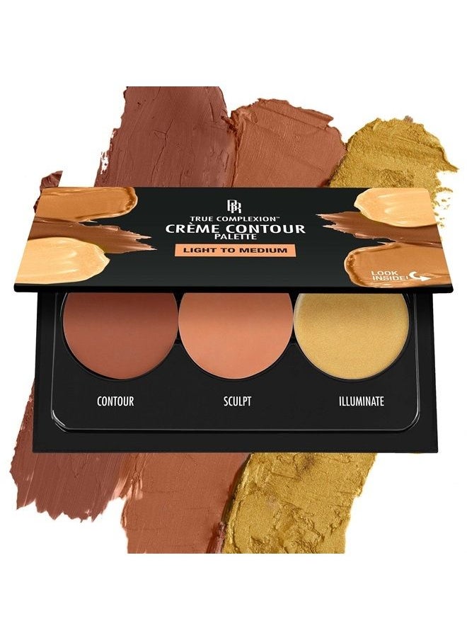 Black Radiance True Complexion Creme Contour Palette, Light to Medium, 7.5 Gram 
