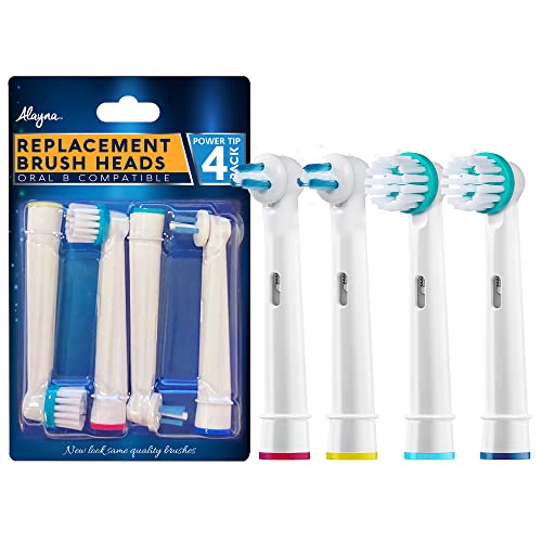 Alayna Oral B Replacement Brush Heads- Generic Oral-B Braun Professional Ortho Brush Head & Power Tip Kit- Pk. Of 4 Compatible Orthodontic Electric Toothbrush Heads - Image 2