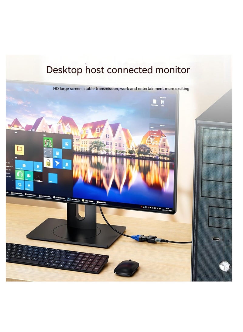HDMI to VGA Adapter Converter, HDMI VGA Adapter Suitable for laptops, Old Computers, Monitors, projectors.HDMI to 3.5mmaudio Adapter, HDMI-To-Vga Adapters - Image 3