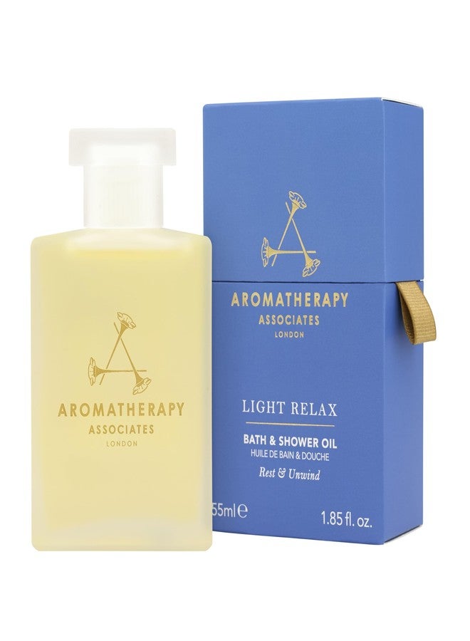 Aromatherapy Associates Light Relax Bath and Shower Oil, Natural Body Oil to Refresh Mind, Body and Spirit, Hydrating Body Oil Made with 3 Essential Oils (1.86 oz) - Image 1