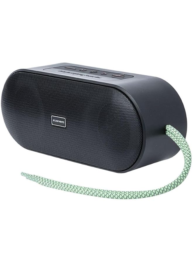 L'avvento Sp315 Led Speaker Ipx6 5W*2 3000Mah Usb Tf Aux Rope Handle Black - Image 2