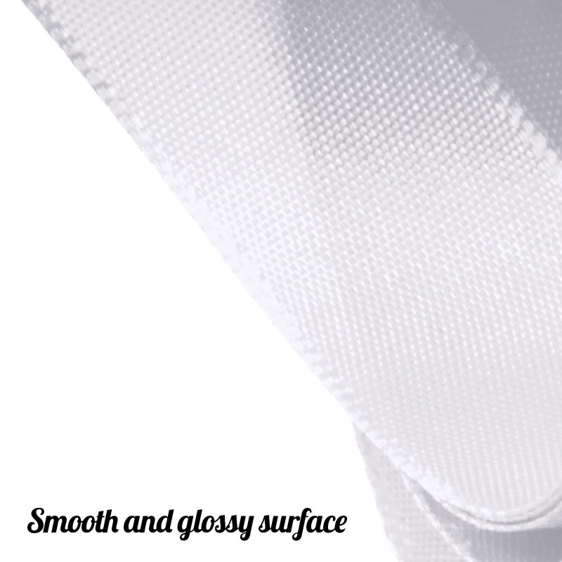 Flezoo 25 Yards White Satin Ribbon 1 1/2inch, Single Face Polyester Silk Fabric Hair String Ribbon for Craft, Flower Bouquets, Gift Wrapping, Wedding, Bow Making and Valentines Decoration - Image 3