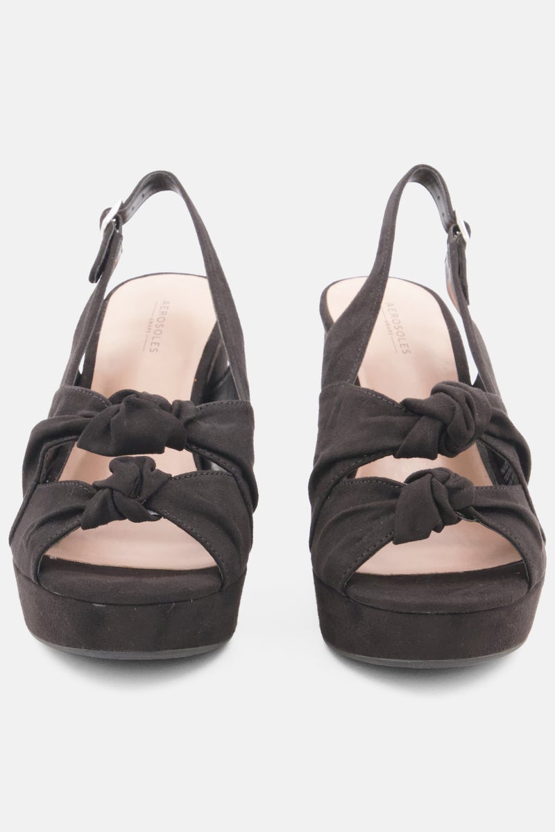 AEROSOLES صنادل نادية بكعب كتلة متوسط للنساء، أسود - Image 3