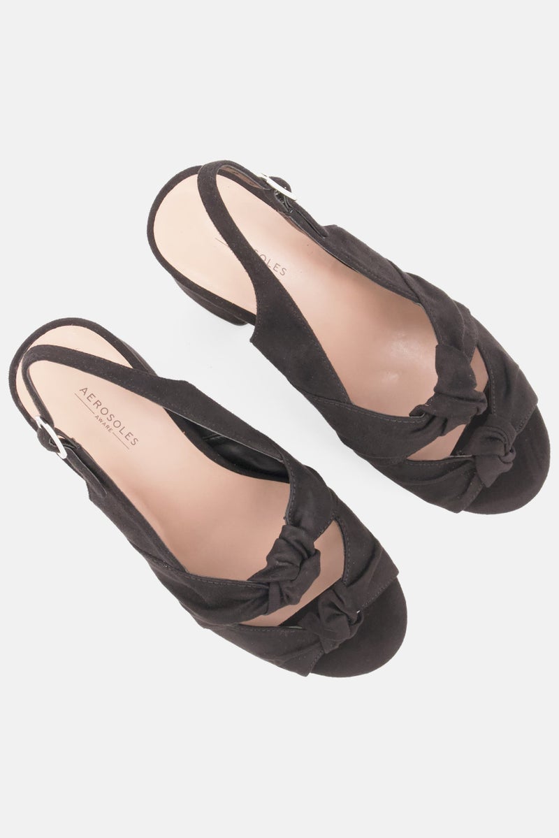 AEROSOLES صنادل نادية بكعب كتلة متوسط للنساء، أسود - Image 4