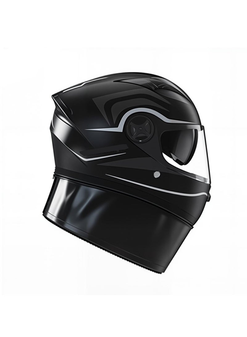 Full-face motorcycle helmet, unisex, personalized electric scooter safety helmet, all-season rider motorcycle full-face helmet, lightweight ABS shell, sports motorcycle helmet. - Image 5