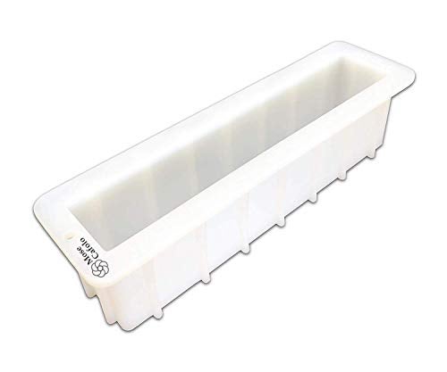 Mose Cafolo Large Loaf Soap Mold Thick Lip Silicon Rectangular Mould DIY Handmade Swirl Making Tools Tall 12'' - Image 1