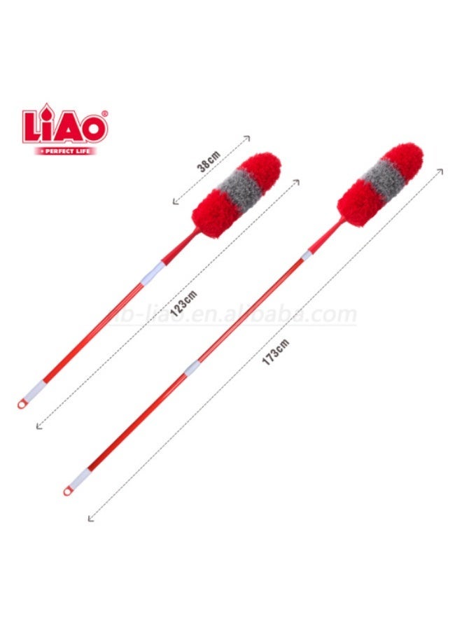Liao منظف الغبار القابل للتمديد LIAO E130019 60–105 سم – قماش ميكروفايبر ناعم لتنظيف المنزل والأثاث والمناطق التي يصعب الوصول إليها - Image 5