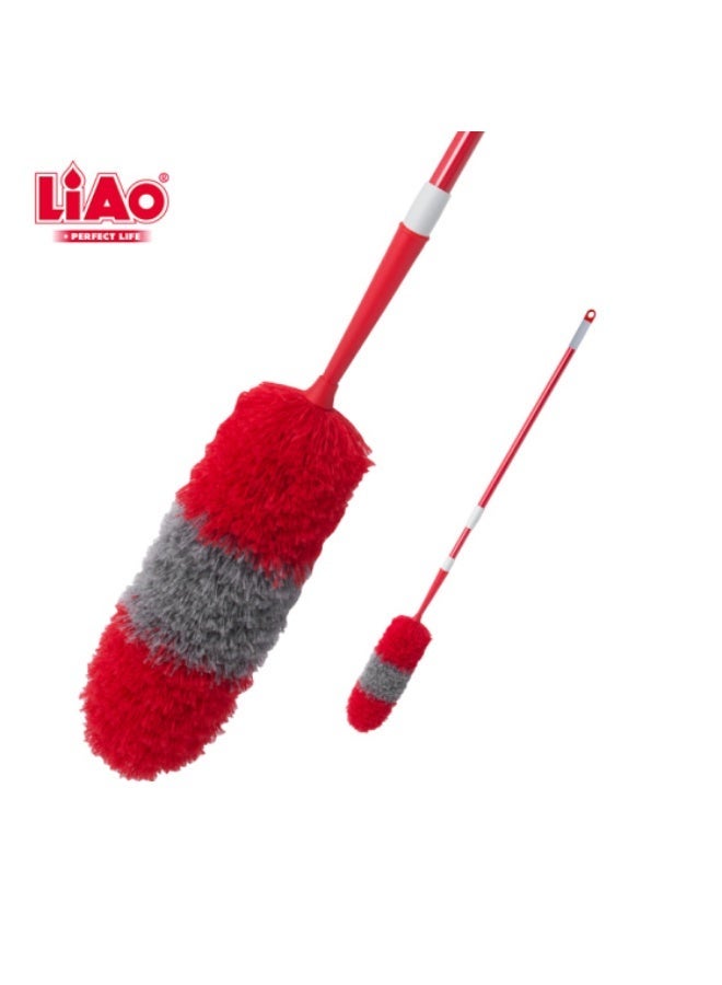 Liao منظف الغبار القابل للتمديد LIAO E130019 60–105 سم – قماش ميكروفايبر ناعم لتنظيف المنزل والأثاث والمناطق التي يصعب الوصول إليها - Image 1