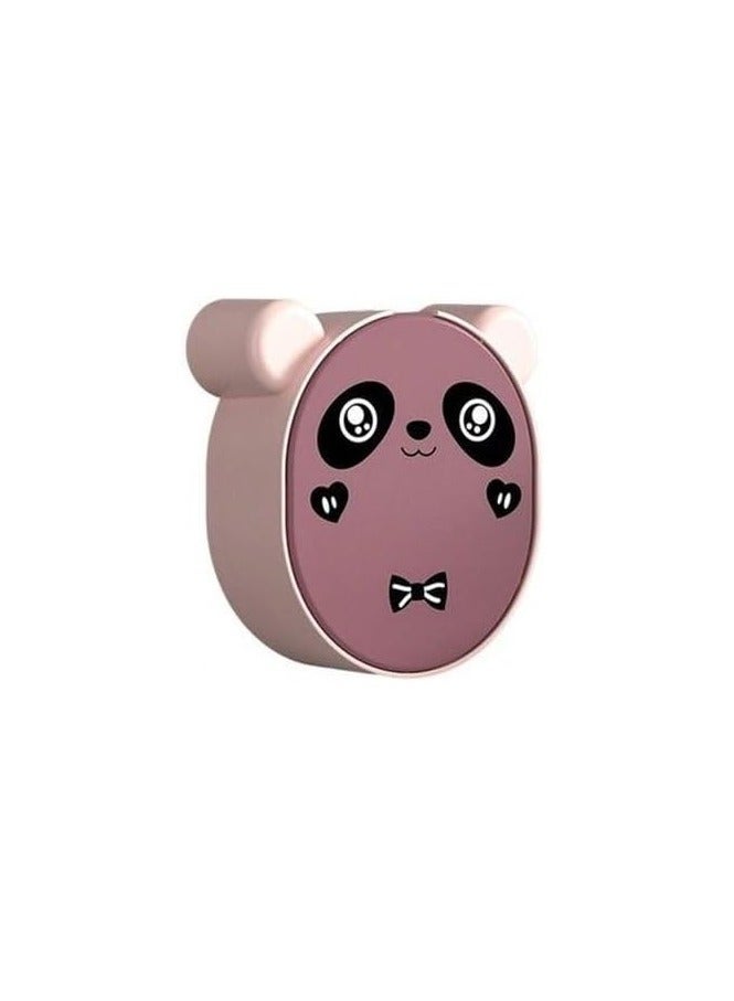 Spaceshoop Wall Mounted Self Draining Soap Dish Holder Box - Hanging Cute Panda soap Box with Drain Flip Lid - Self Adhesive Magic Sticker for Bathroom, Kitchen, Bathtub - Image 1