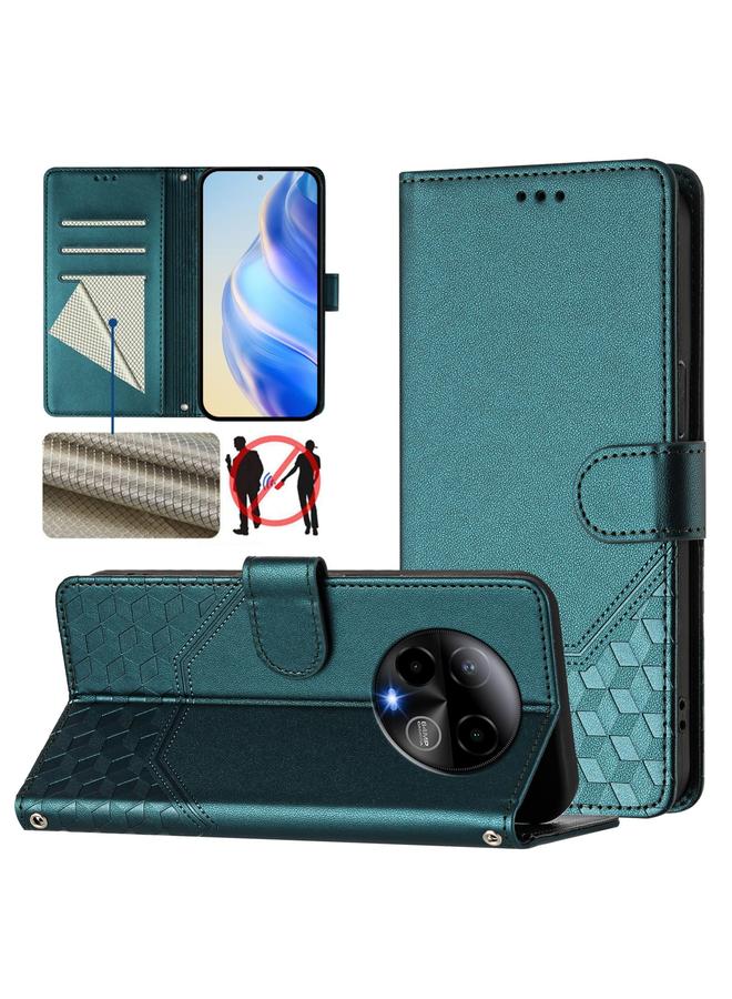 S-TOP Case For BLU Bold K50 Honeycomb Embossing RFID Leather Phone Case - Image 1