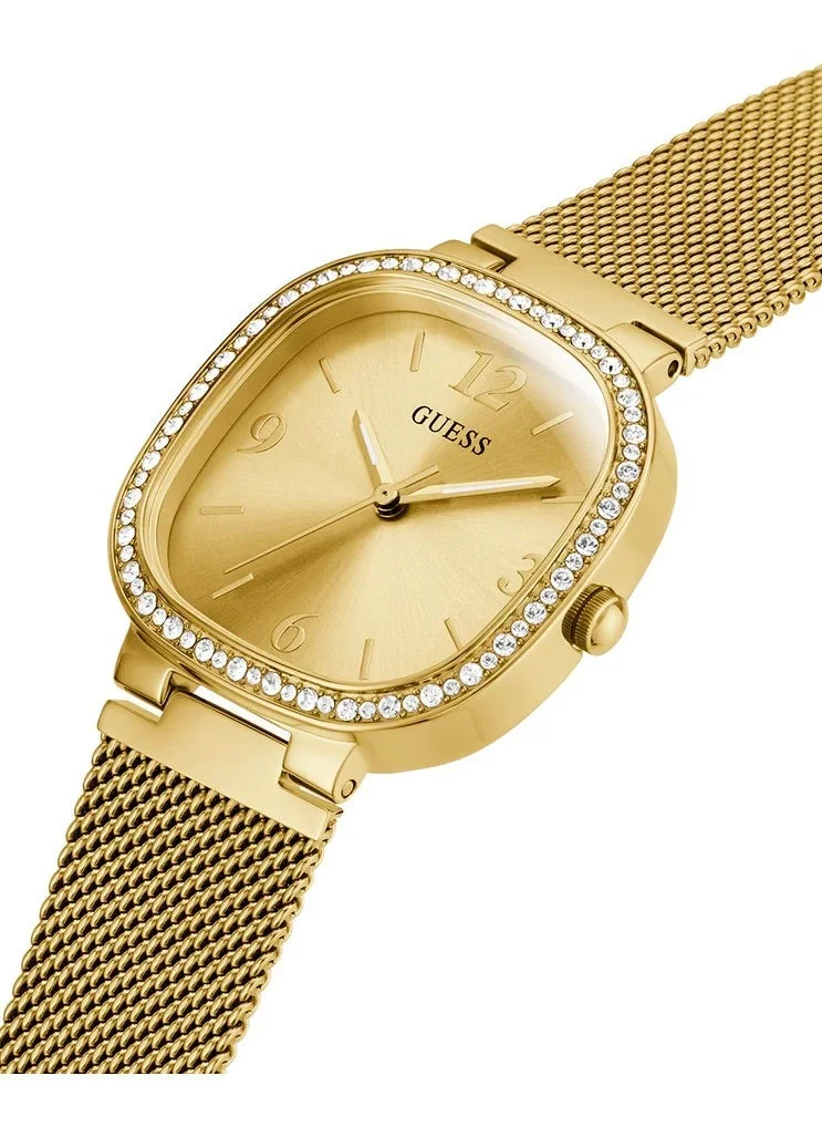 جس Tapestry Mesh Strap Analog Watch