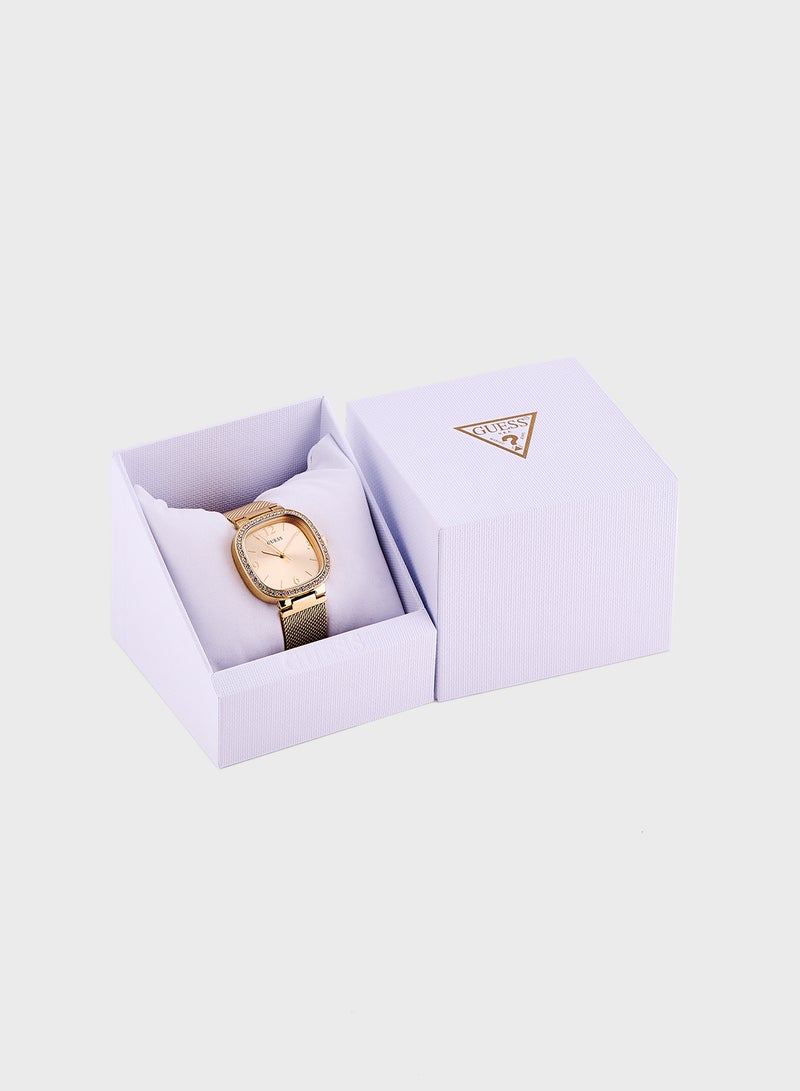 GUESS Tapestry Mesh Strap Analog Watch  - Image 5