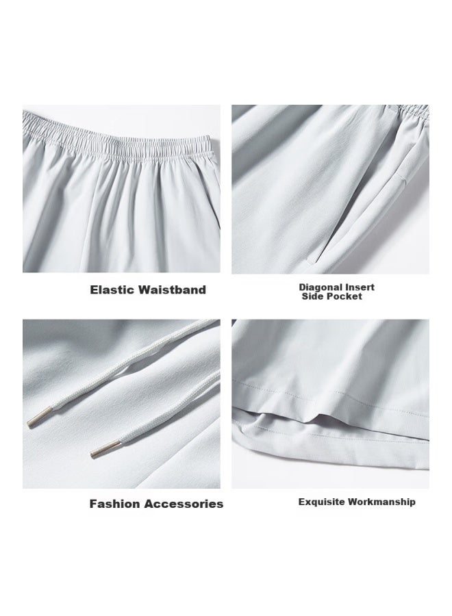 Eastern Camel Sports Shorts For Men, Outdoor Moisture-wicking Ice Silk Quick-dry Athletic Pants, Lightweight Breathable Running Fitness Basketball Mid-length Shorts For Me - Image 2