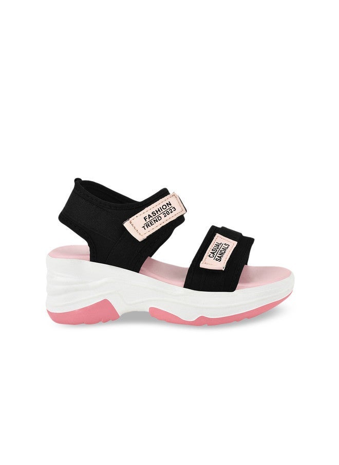 Shoetopia Colourblocked Wedge Heels - Image 1
