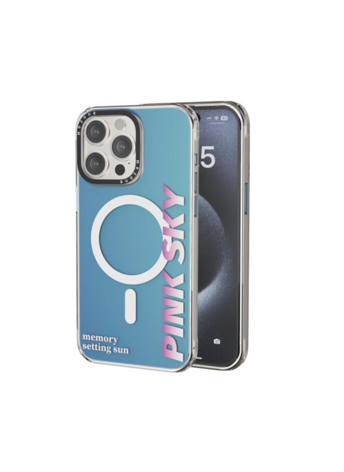 Mezone Memory iPhone 14 Pro MagSafe Case, Shockproof & Anti-Yellowing Phone Case Reinforced Corners with Airguard, Pink  - Image 1