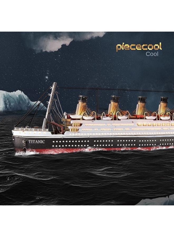 الأزرق جي دبليو لعبة رائعة من طراز تيتانيك المعدني المجمعة ثلاثية الأبعاد - Image 2