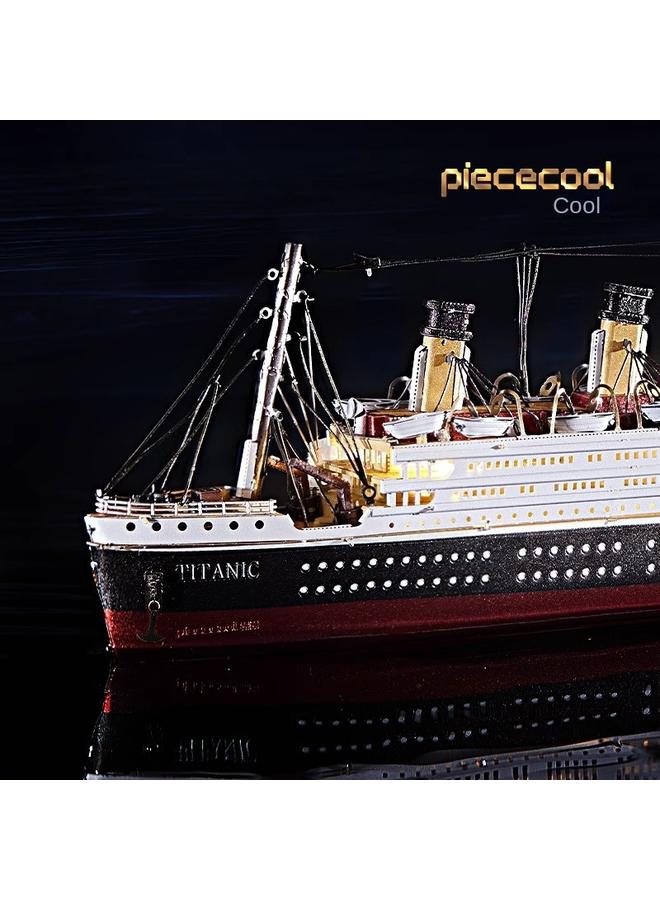 الأزرق جي دبليو لعبة رائعة من طراز تيتانيك المعدني المجمعة ثلاثية الأبعاد - Image 5