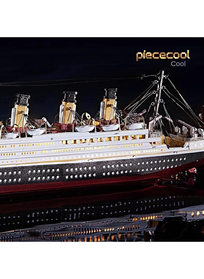 الأزرق جي دبليو لعبة رائعة من طراز تيتانيك المعدني المجمعة ثلاثية الأبعاد - Image 4