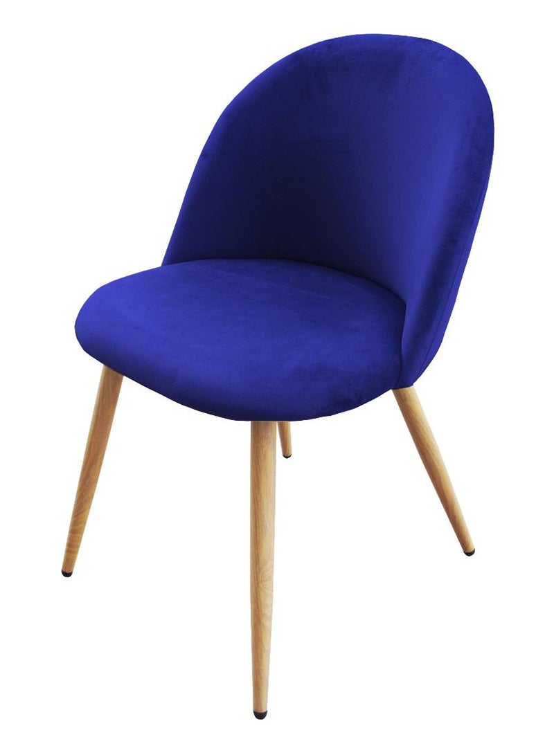 Mahmayi Mahmayi HYDC019 Velvet Blue Dining Chair for Living Room (Pack of 2)  - Image 4