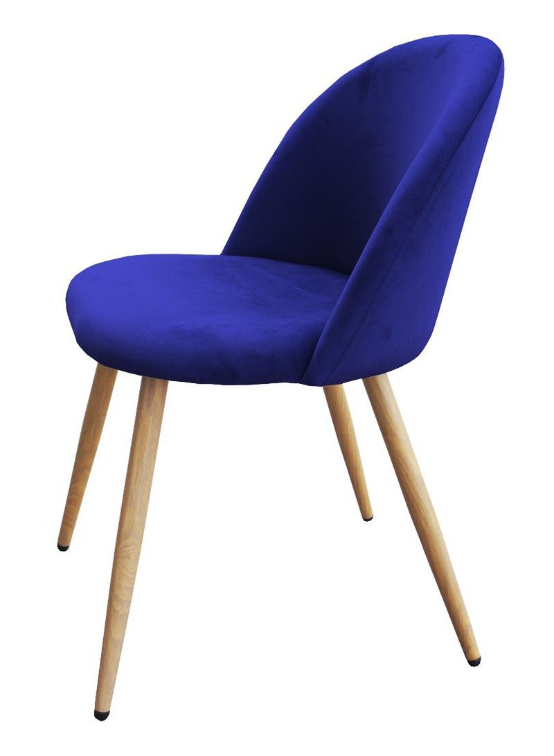 Mahmayi Mahmayi HYDC019 Velvet Blue Dining Chair for Living Room (Pack of 2)  - Image 3