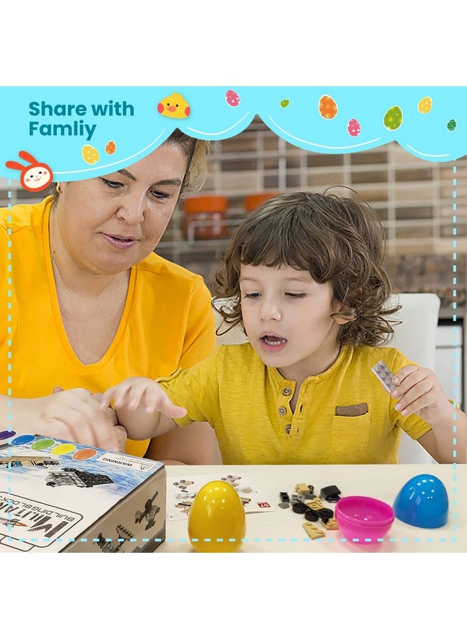 FUN LITTLE TOYS FUN LITTLE TOYS 12Packs Building Block Easter Egg for Party Favors Easter Baskets Stuffer  - Image 3