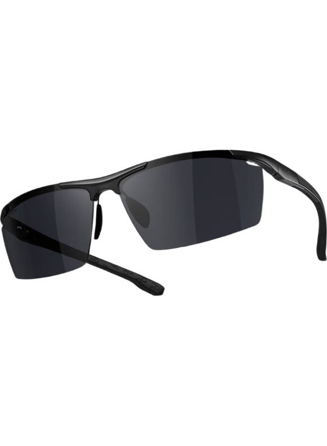 PARZIN Nylon Polarized Sunglasses For Men, Aluminum-Magnesium Alloy Sports Cycling Glasses, Uv Protection Driving Sunglasses For Men, 8333 - Image 2