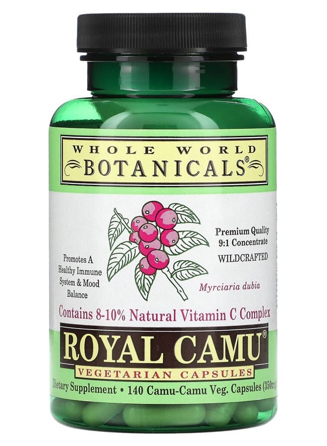 Whole World Botanicals Royal Camu 700 mg 140 Veg Capsules (350 mg per Capsule)