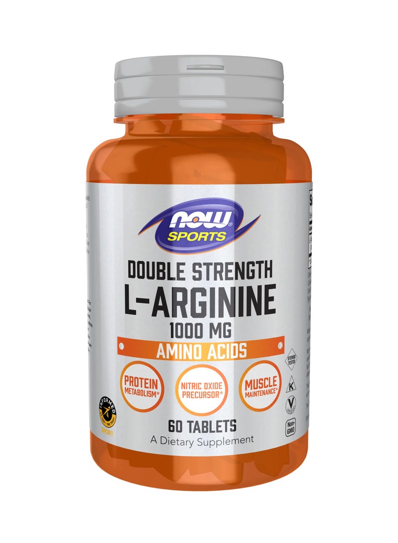 Double Strength L-Arginine 1000 mg 60 Tablets
