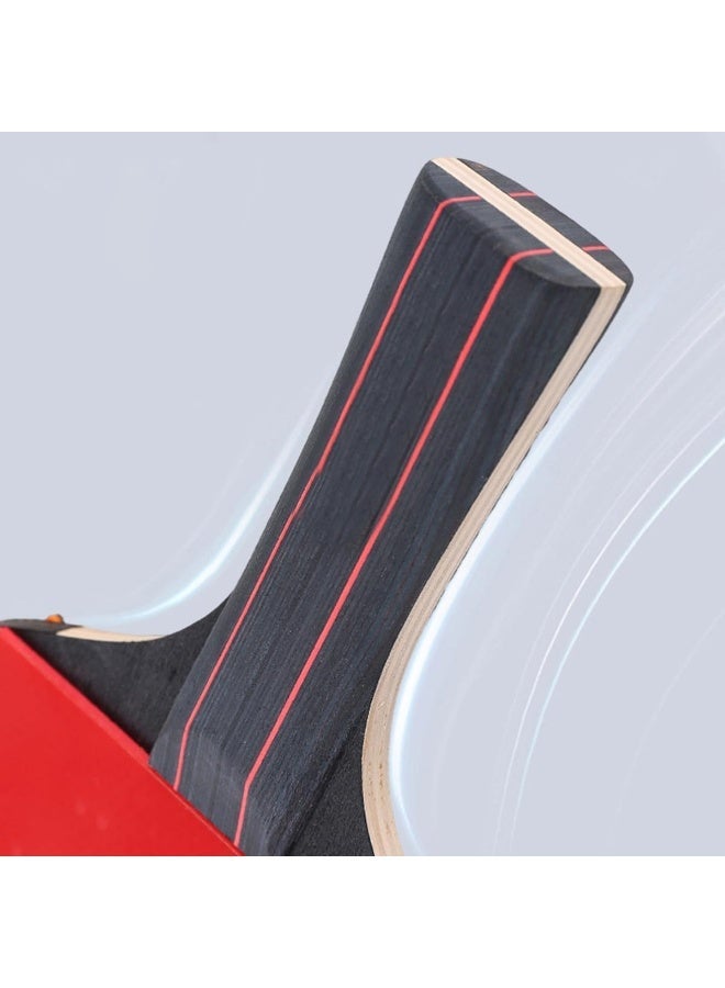 ECVV Ping Pong High Performance Level Table Tennis Racket Set - Table Tennis Racket with 4 Balls for Indoor and Outdoor Play - Image 4