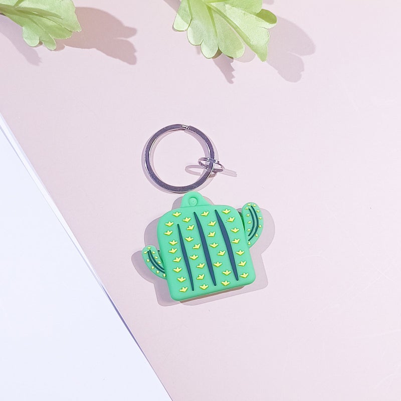 Cactus 2Pcs AirTag Soft Protective Case with Keychain - Image 4