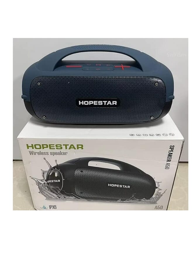 HOPESTAR Waterproof Wireless Bluetooth Speaker Hopestar With Wireless Microphone Blue - Image 1