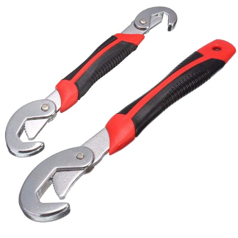 2-Piece Universal Wrench Set - Self-Adjusting Multi-Function Spanner (9mm-32mm) - Heavy Duty Hand Tool for Plumbing, Automotive & Home Repair