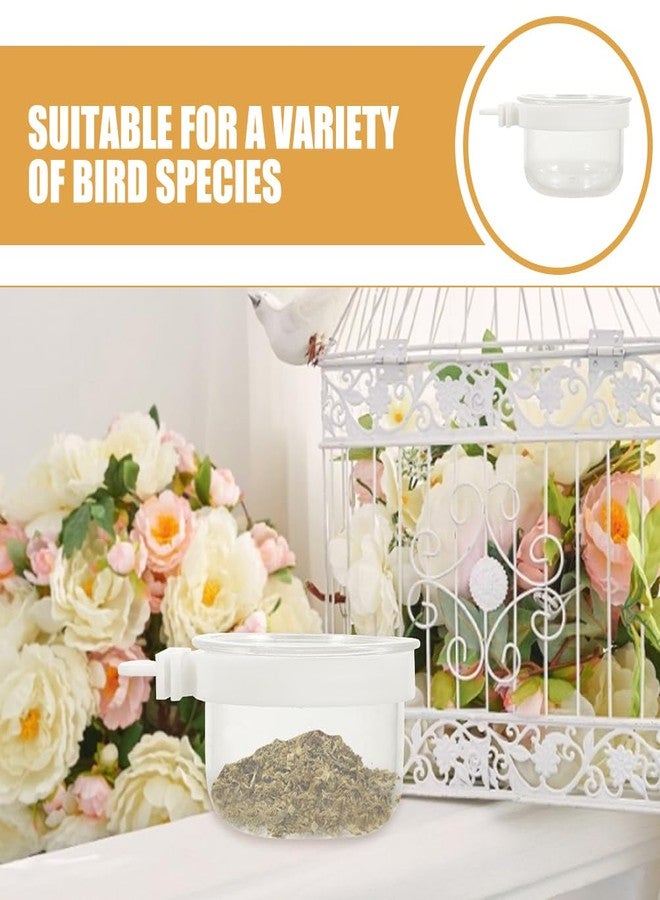 Balacoo Detachable Bird Feeder Cups 10PCS: Acrylic Parrot Food and Water Bowl Bird Feeding Dish Cage Feeder Dispenser Convenient Hanging Container for Parrot Cockatiel Finch - Image 3
