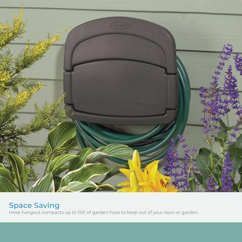 Suncast DHH150ST Deluxe Hangout Hose Hanger,Stoney Gray ,1 Count (Pack of 1) - Image 3