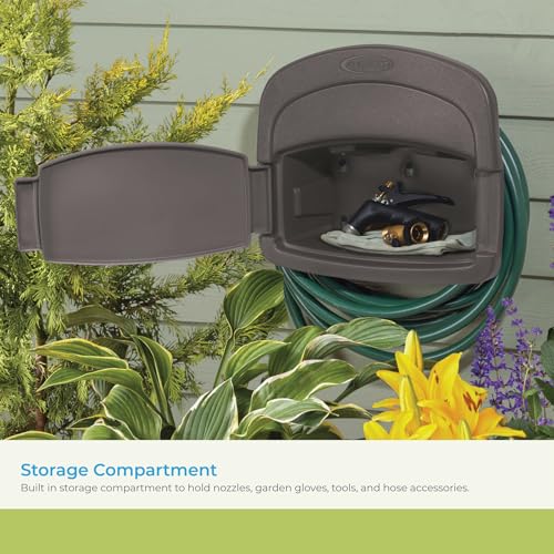 Suncast DHH150ST Deluxe Hangout Hose Hanger,Stoney Gray ,1 Count (Pack of 1) - Image 4