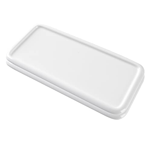 VUFVOID Porcelain Watercolor Palette, Ceramic Artist Paint Palette, Watercolor Mixing Tray for Watercolor Gouache Acrylic Oil Painting（10 * 4.7'' Rectangle 2Pcs） - Image 2