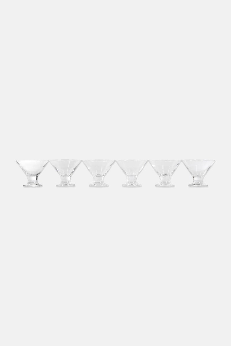 LAV 6 Pieces Ice Cream Bowls 165ml, Transparent - Image 2